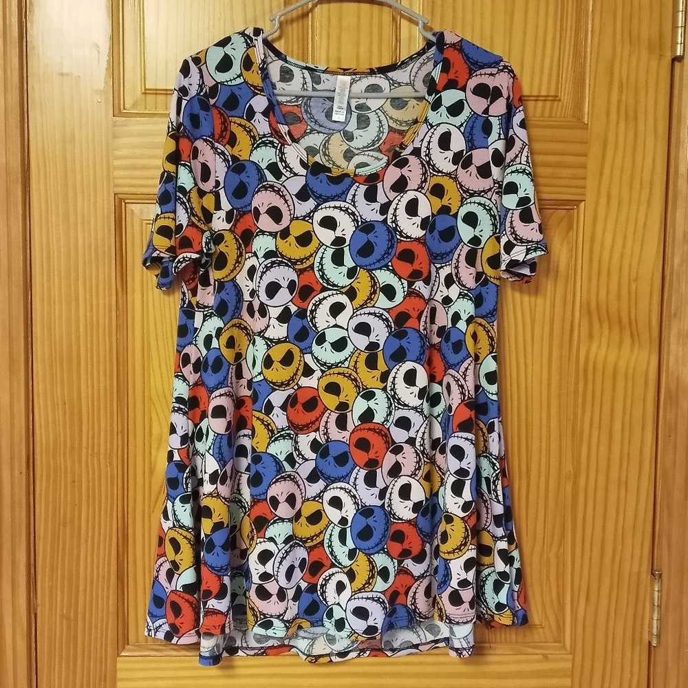 LuLaRoe Nightmare Before Christmas Tunic Shirt size XS